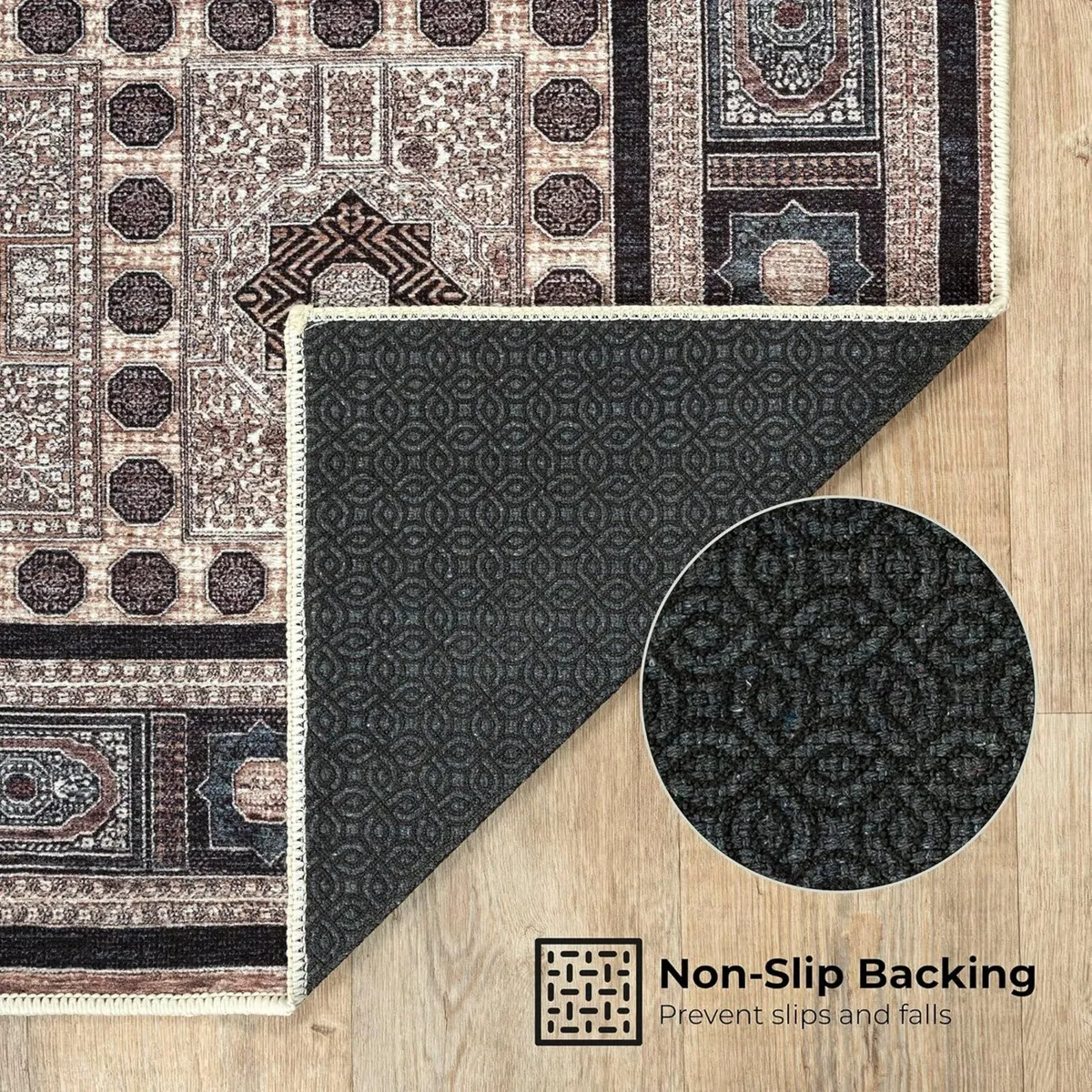 Machine Washable Rug 122x170cm 75% Recycled - Image 3