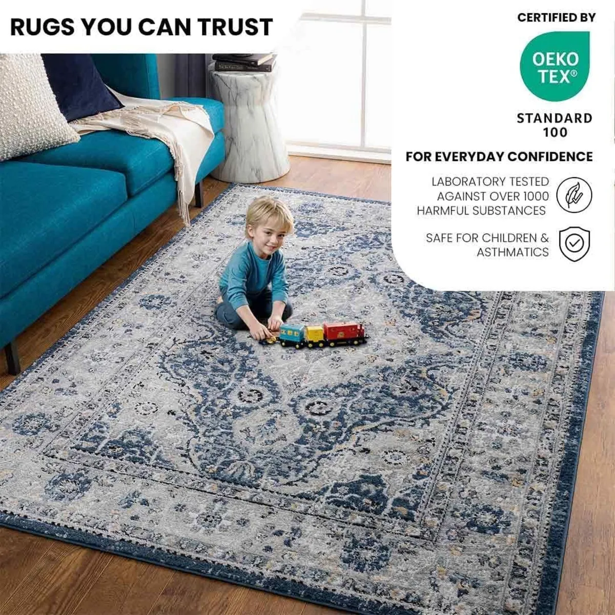 Vienna Vintage Rug - Area Rugs for Living Room - Image 3