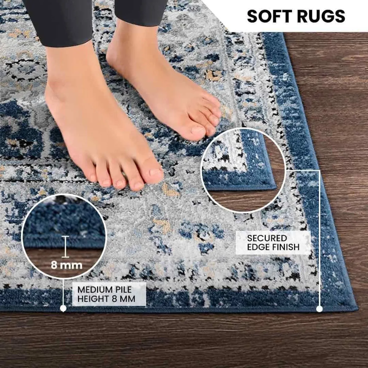 Vienna Vintage Rug - Area Rugs for Living Room - Image 4