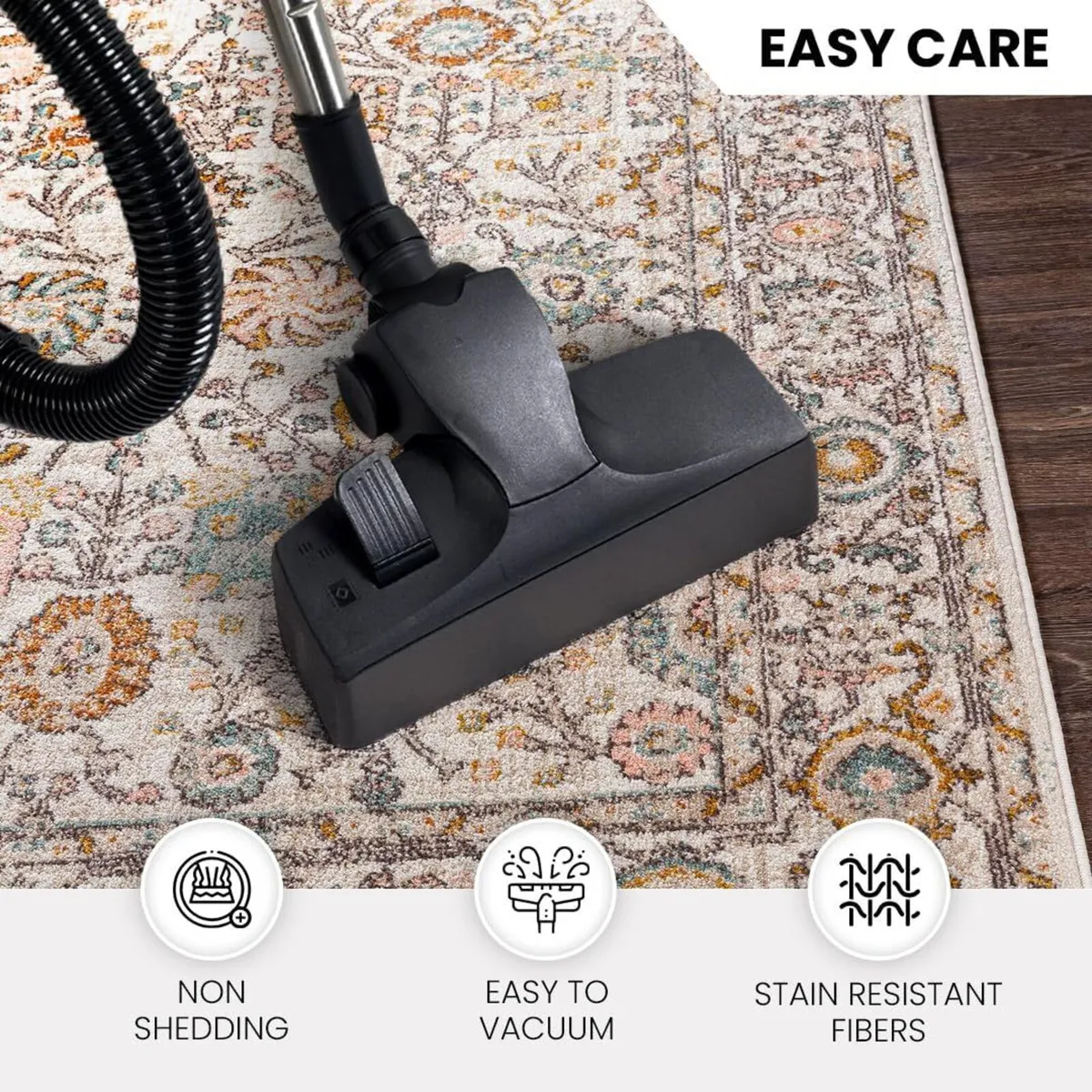 Wicklow Vintage Rug - Area Rugs Living Room - Image 2