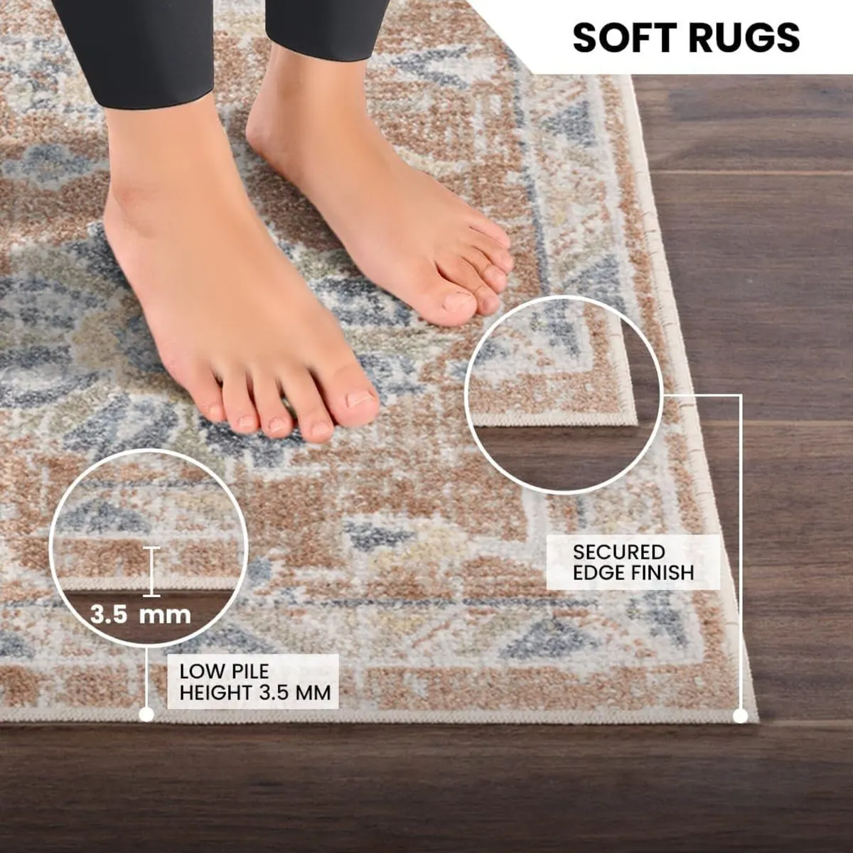 Dakar Machine Washable - Vintage Area Living Room - Image 4