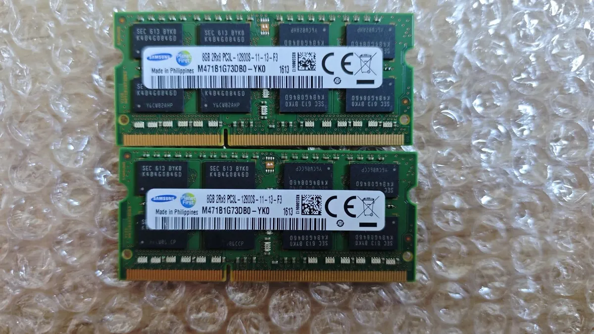 Samsung DDR3 16gb (2x8GB) Memory Laptop  Ram
