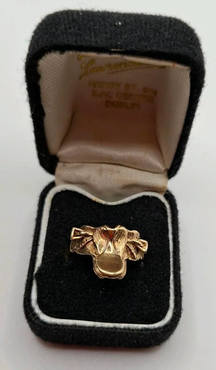 Vintage 9ct saddle ring - Image 1