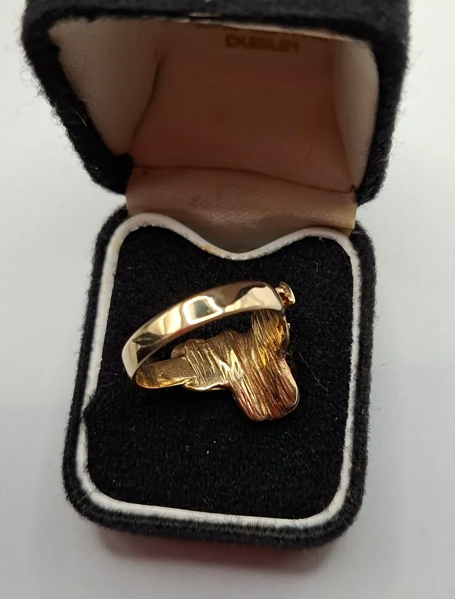Vintage 9ct saddle ring - Image 2
