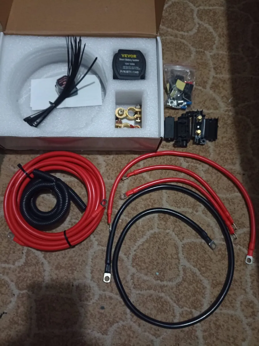 12V 140A Split charge relay Kit for Van - Image 2