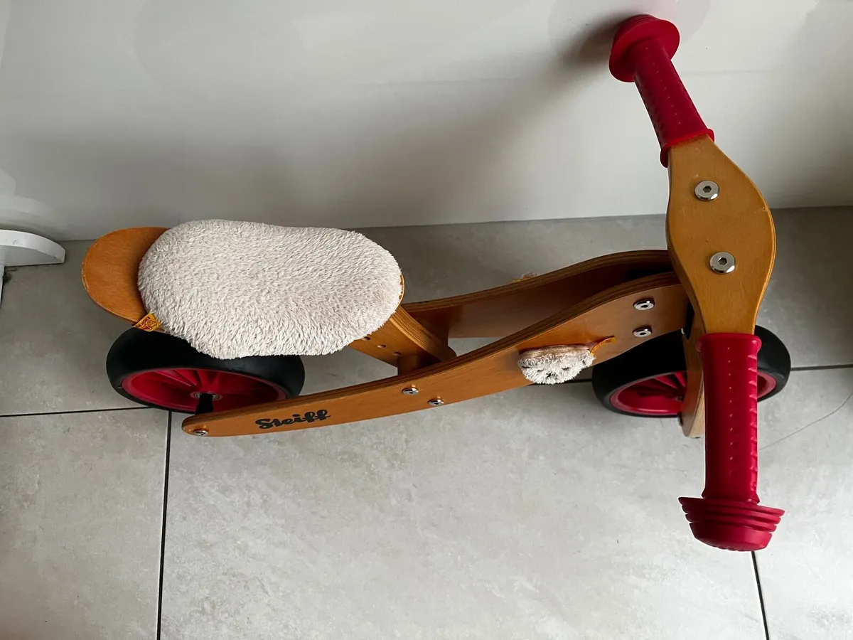 Steiff Wooden Trike and balance bike - Image 2