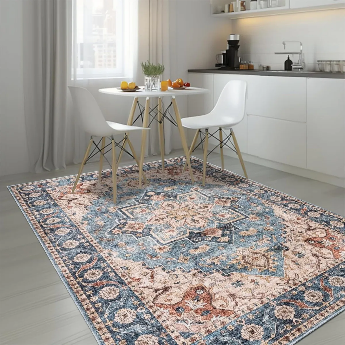 Machine Washable Rug -c Cotton Low Pile Carpet - Image 3