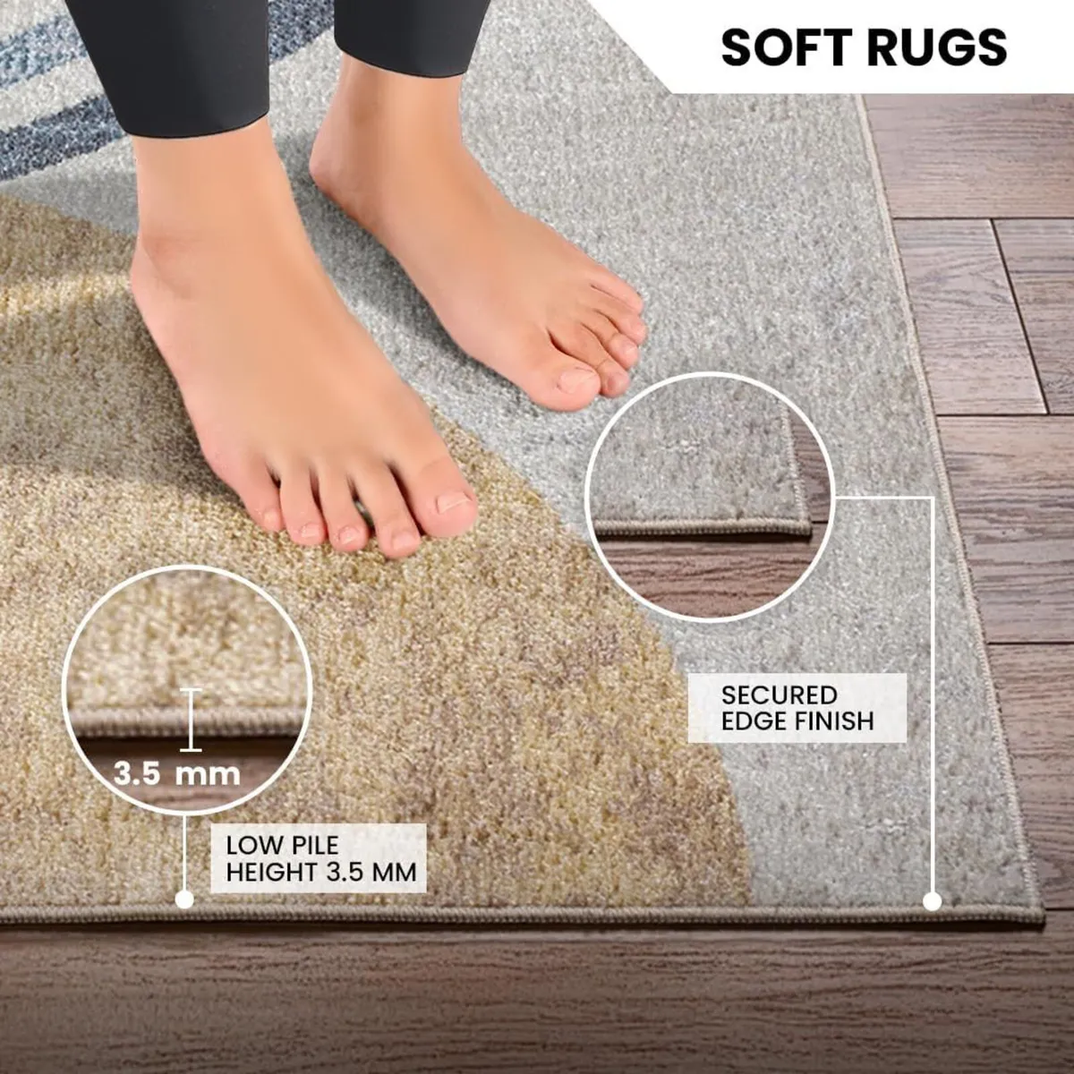 Asuncion Machine Washable Rug - Modern Area Rugs - Image 4