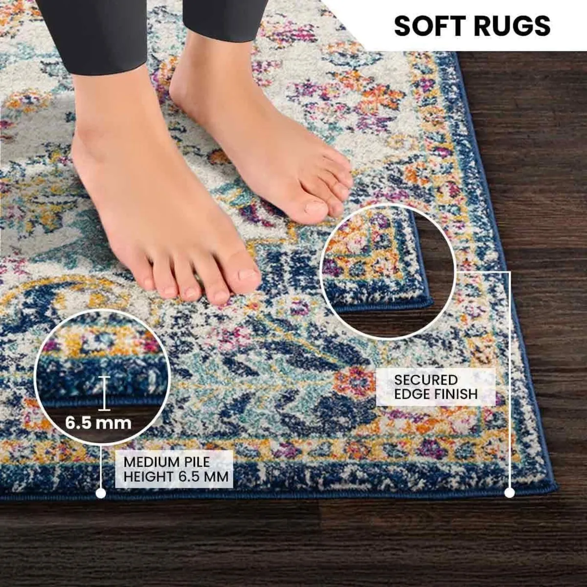 Asmara Vintage Rug - Area Rugs Living Room - Image 4