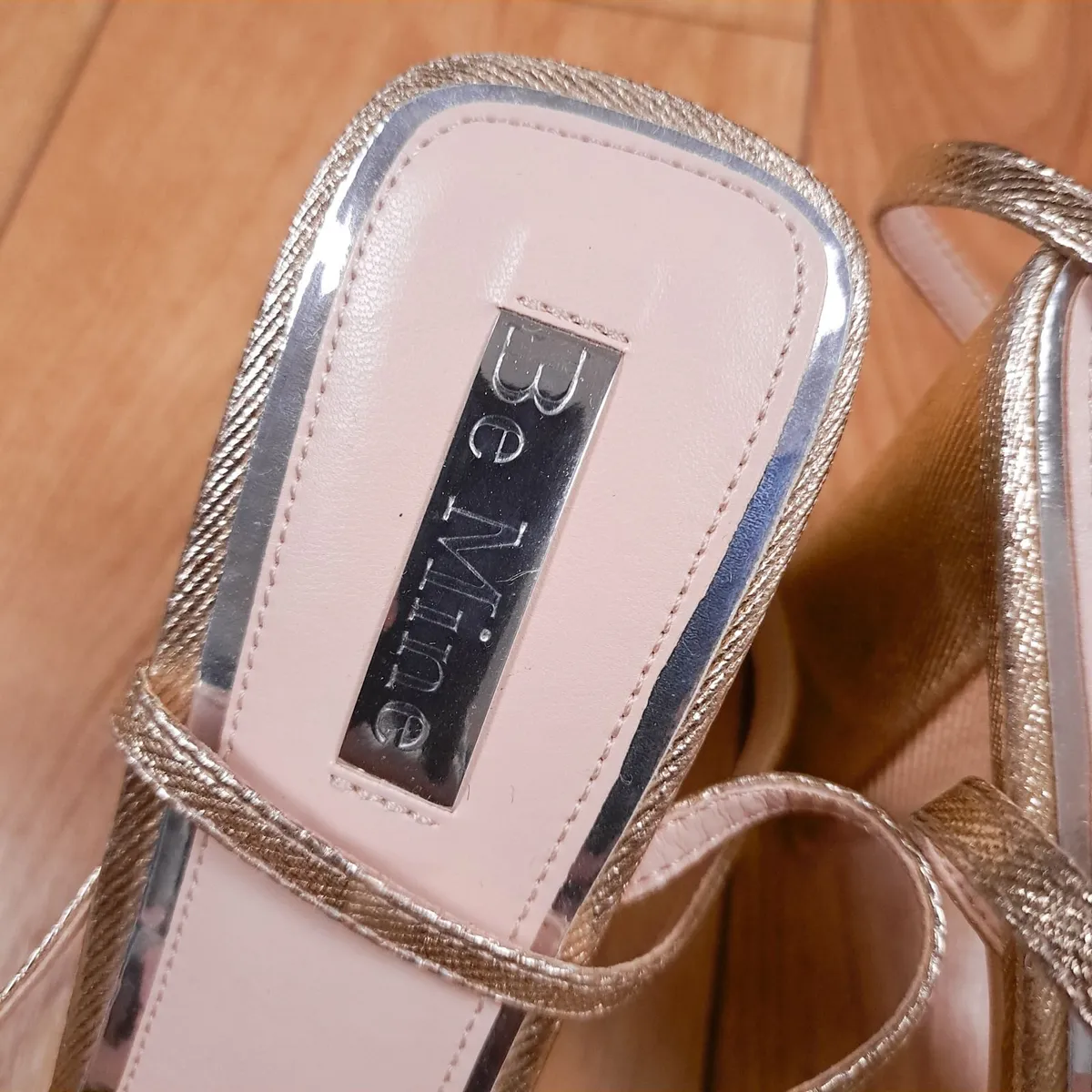 Be Mine Gold Metallic Heels Sandals 8UK/41EU/26.5 - Image 2