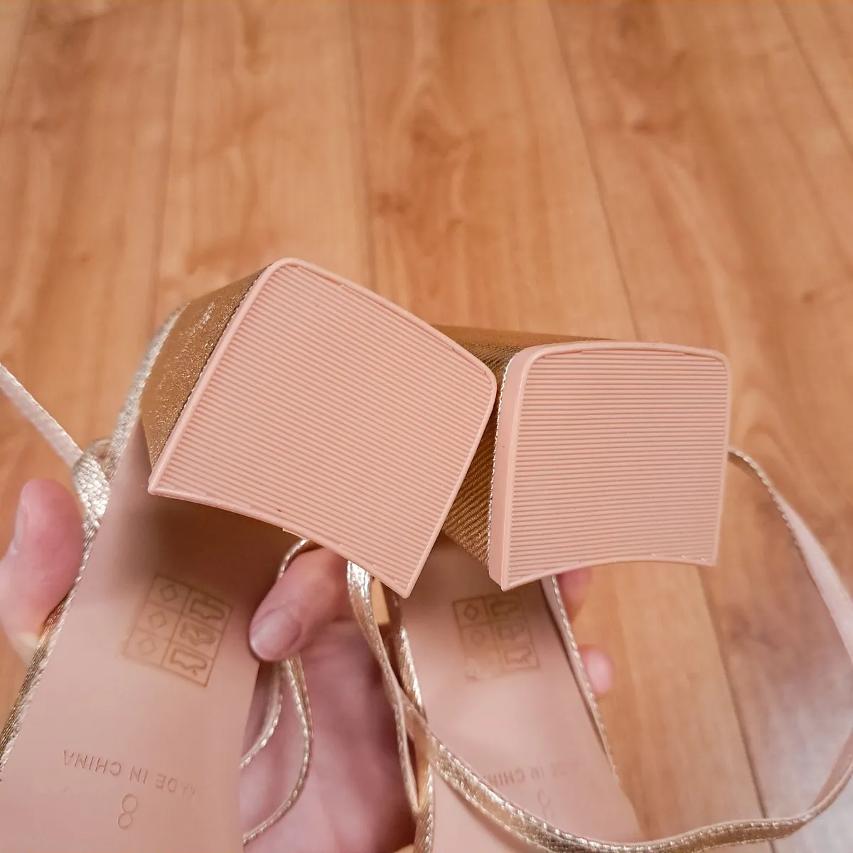 Be Mine Gold Metallic Heels Sandals 8UK/41EU/26.5 - Image 4