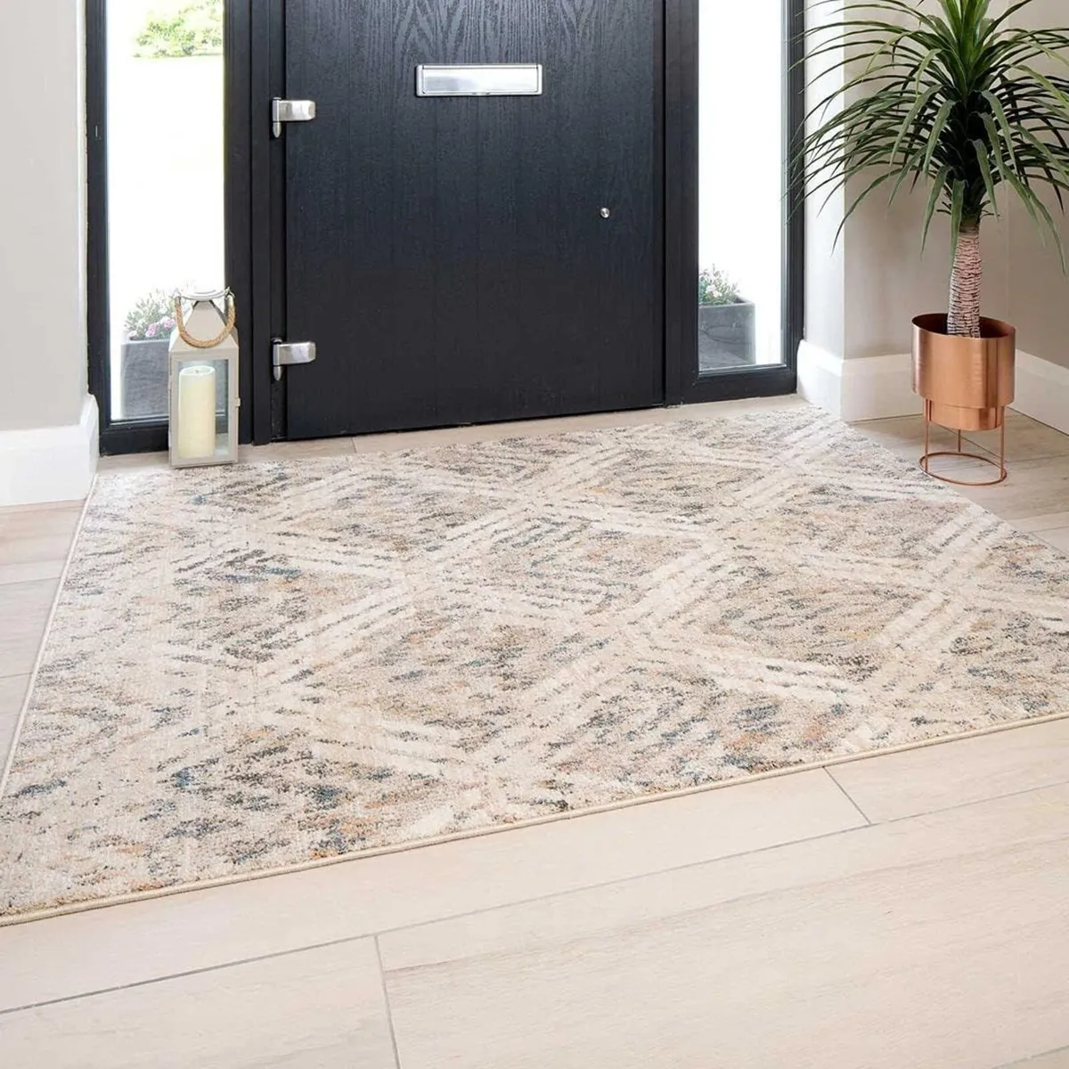 Designer Wool Like Grey Beige Duck Egg Thick - Image 2