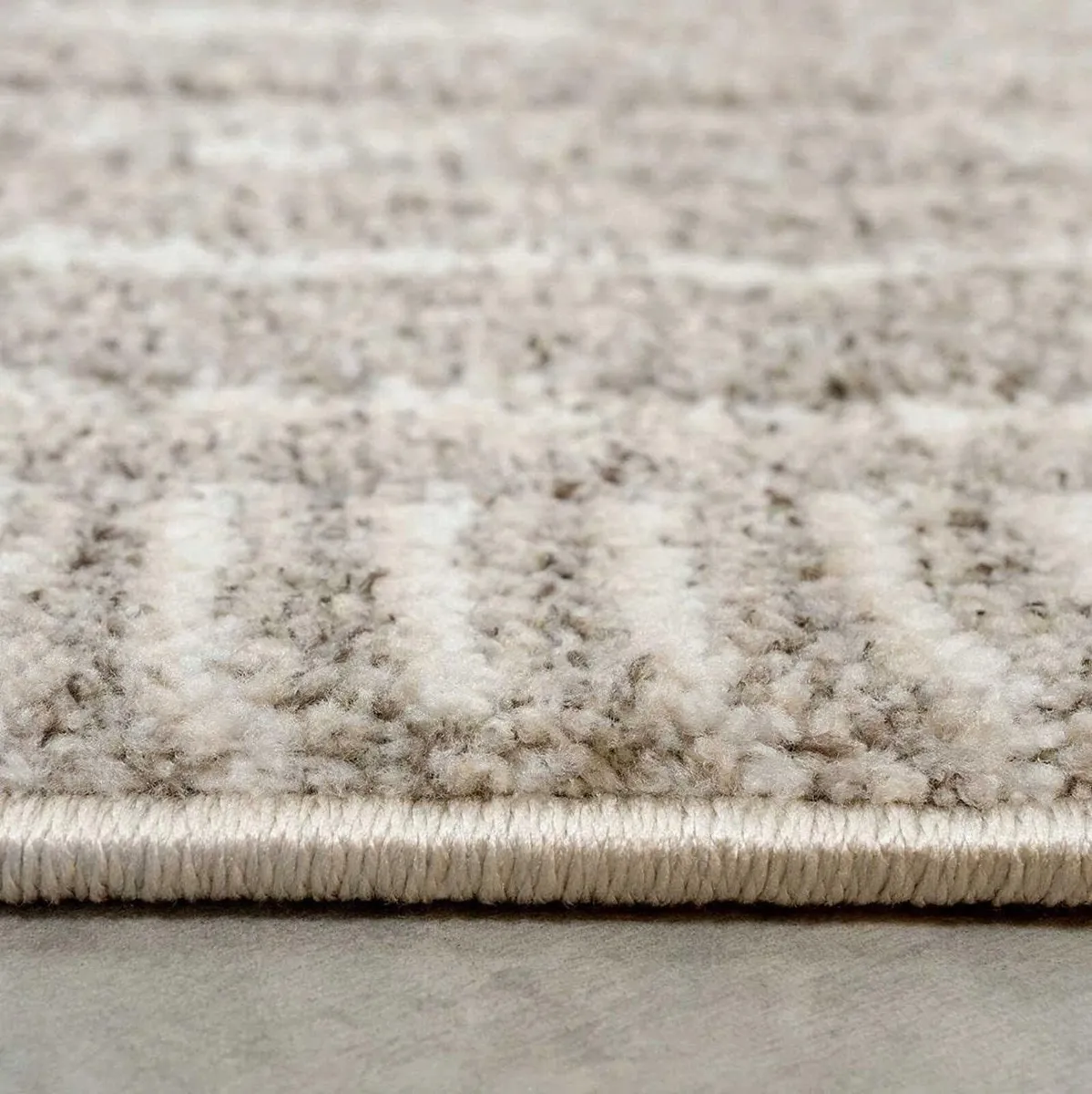 Modern Soft Cream Polyester Scandi Berber Lounge - Image 4