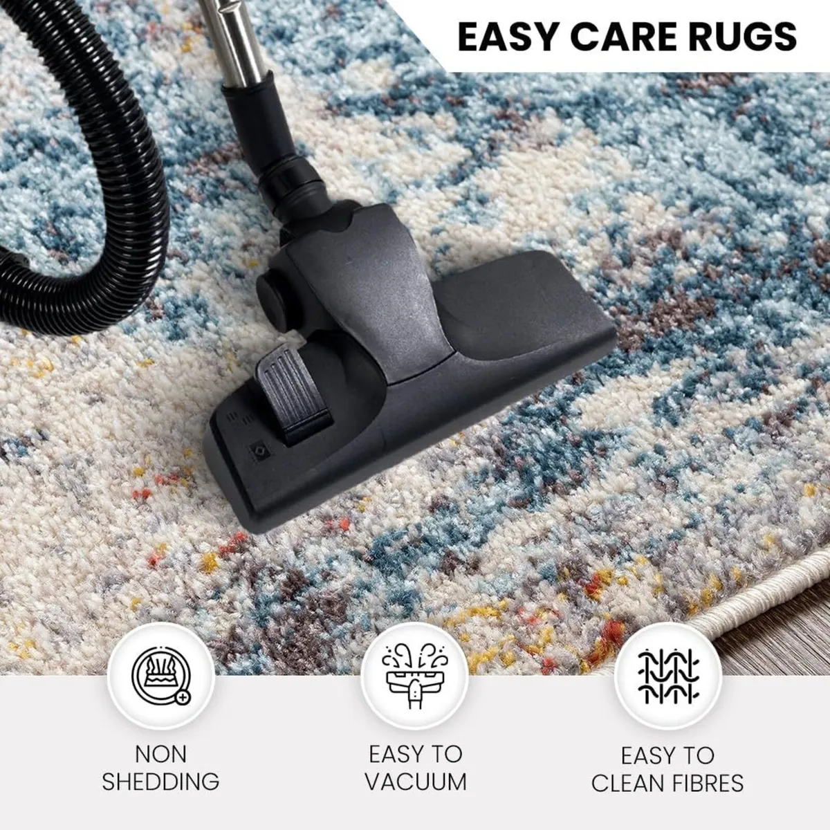 Clearwater Abstract Rug - Area Rugs Living Room - Image 2