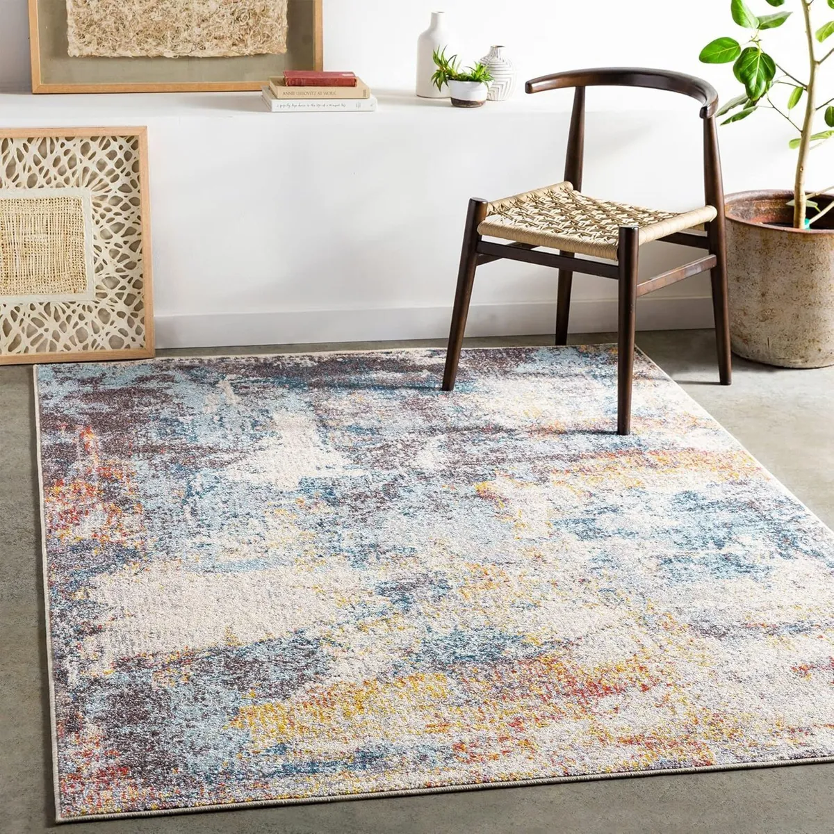 Clearwater Abstract Rug - Area Rugs Living Room - Image 1