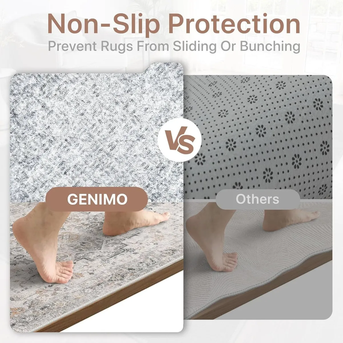 Large Washable Rugs for Living Room 200x290cm - Image 3