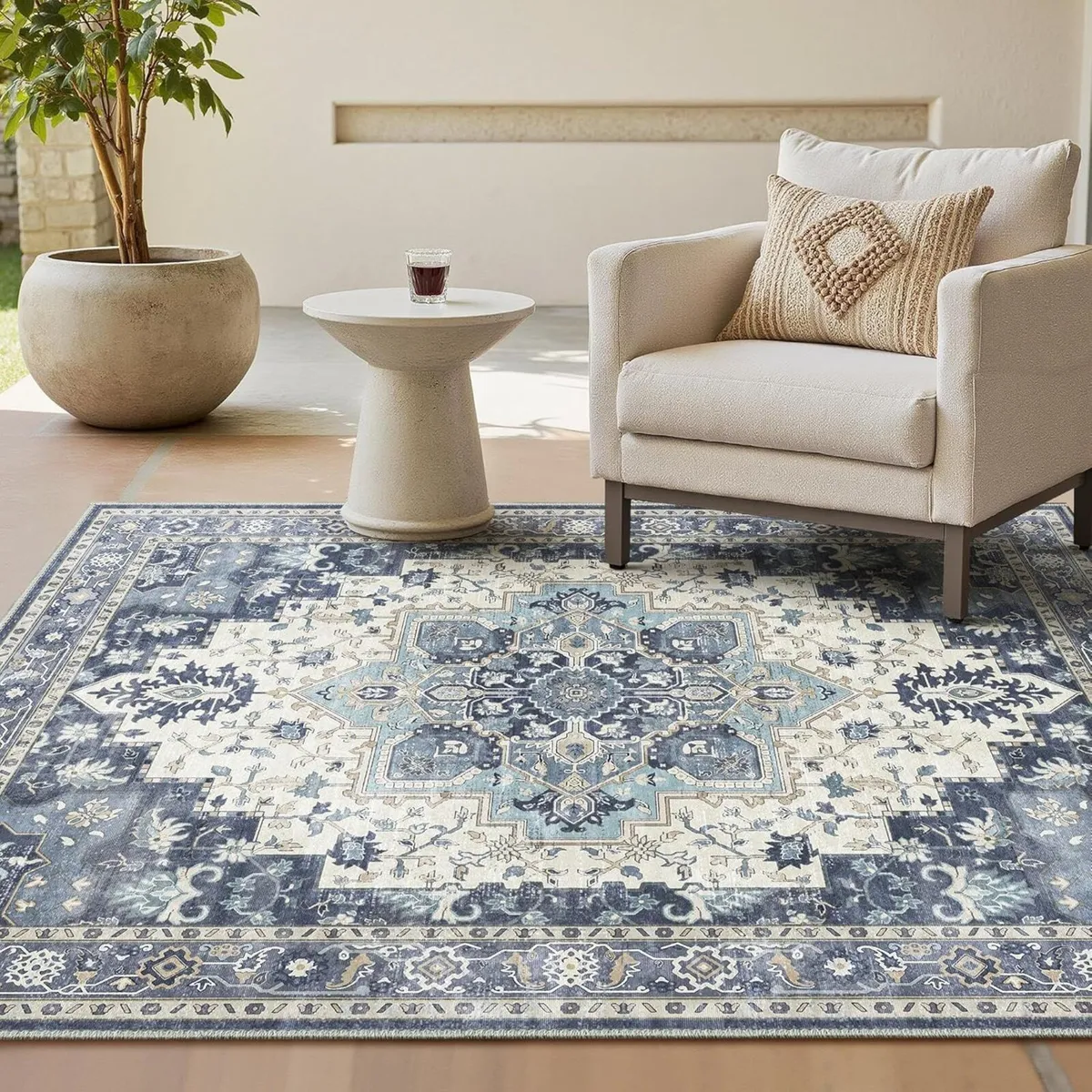 Machine Washable Rugs Living Room 160x230cm - Image 1