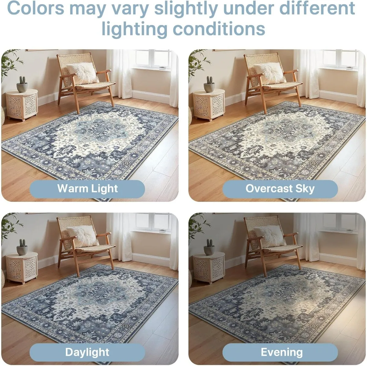 Machine Washable Rugs Living Room 160x230cm - Image 4