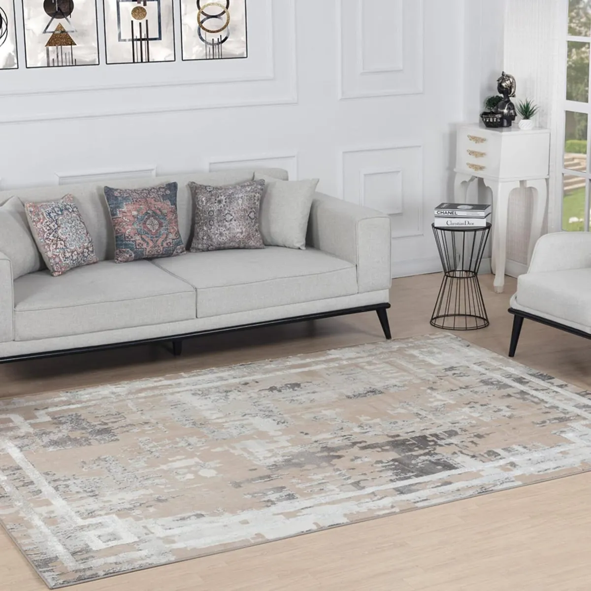 Taza Abstract Rug - Area Rugs Living Room 120x170 - Image 1