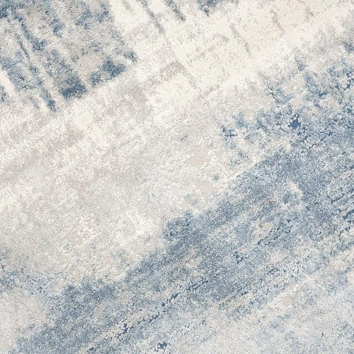 Modern Large Designer Silver Grey Abstract Navy - Image 4