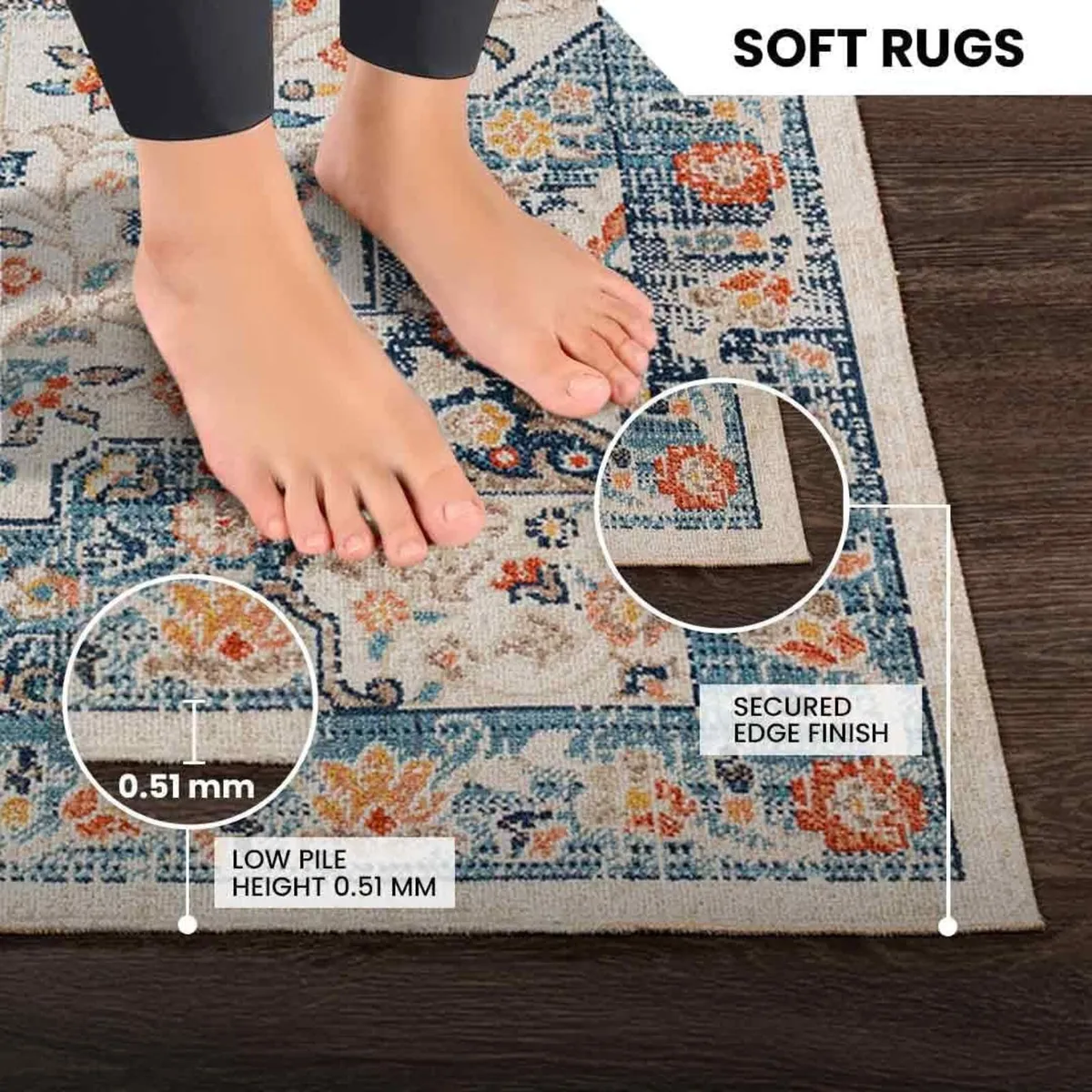 Assa Indoor Outdoor Rug - Large Boho Rugs for - Image 4