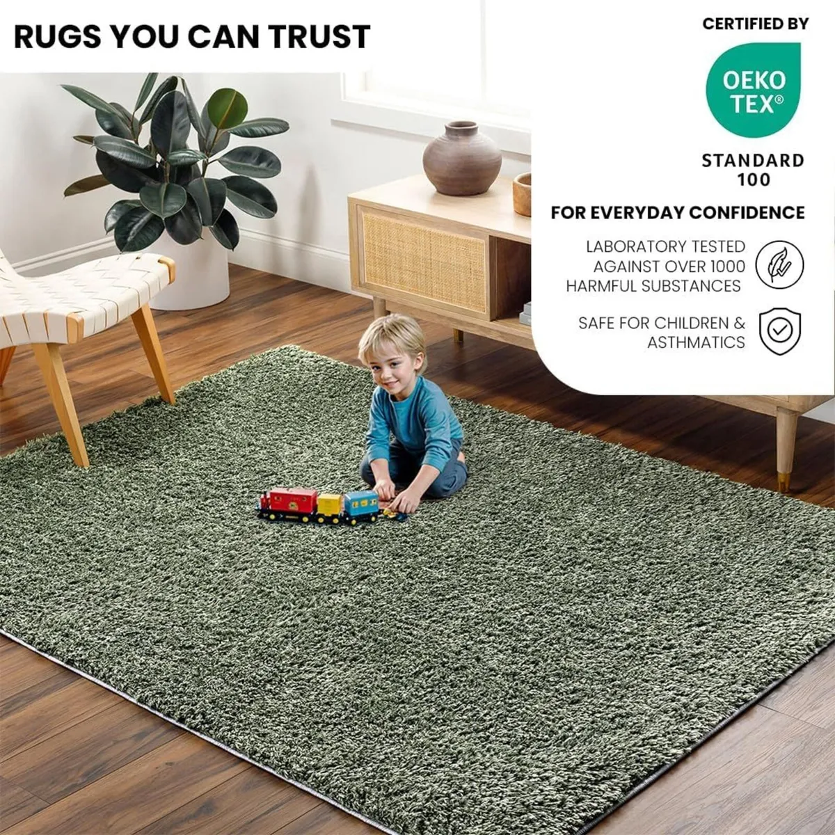 Shaggy - Modern Berber Living Room Large 160x213 - Image 3