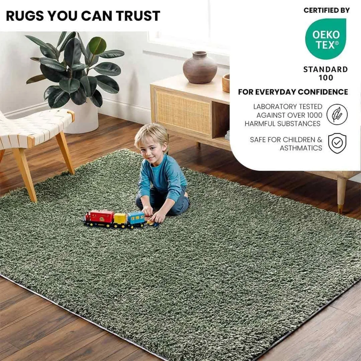 Shaggy - Modern Berber Living Room Large 120x180 - Image 3