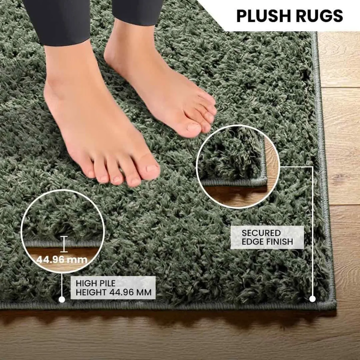 Shaggy - Modern Berber Living Room Large 120x180 - Image 4