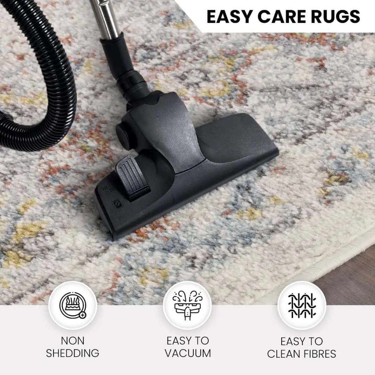 Casablanca Vintage Rug for Living Room Dining - Image 2