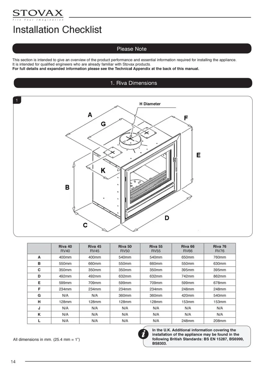 Multifuel Stovax Riva 55 insert stove - Image 3