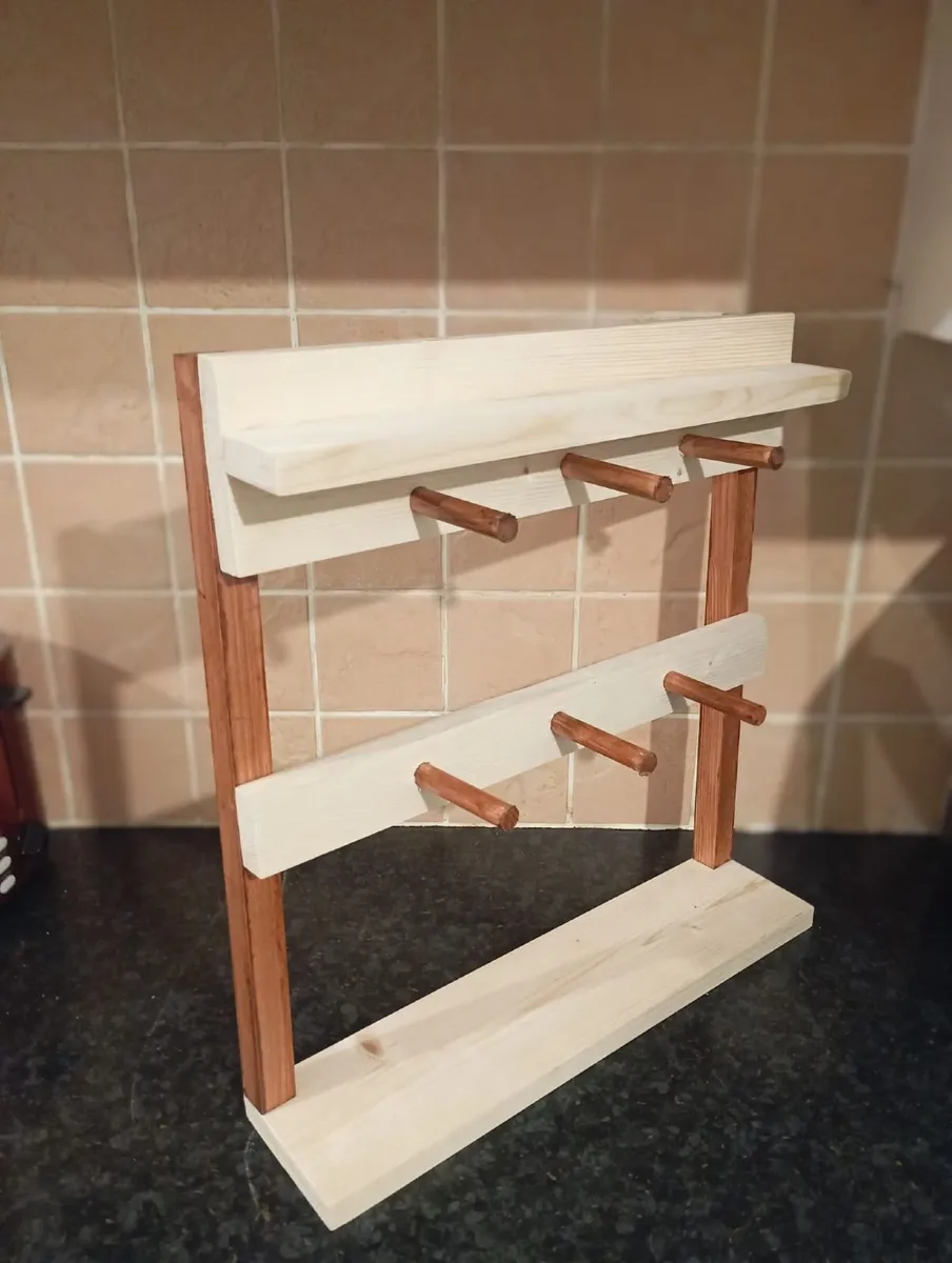 Handmade Cup Rack - Image 2