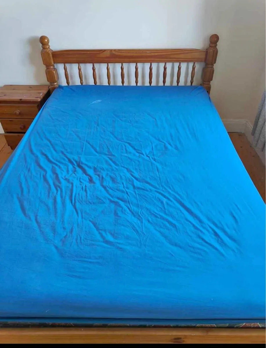 Lovely 4Ft 6” Double Wooden Bed Frame - Deliver - Image 2