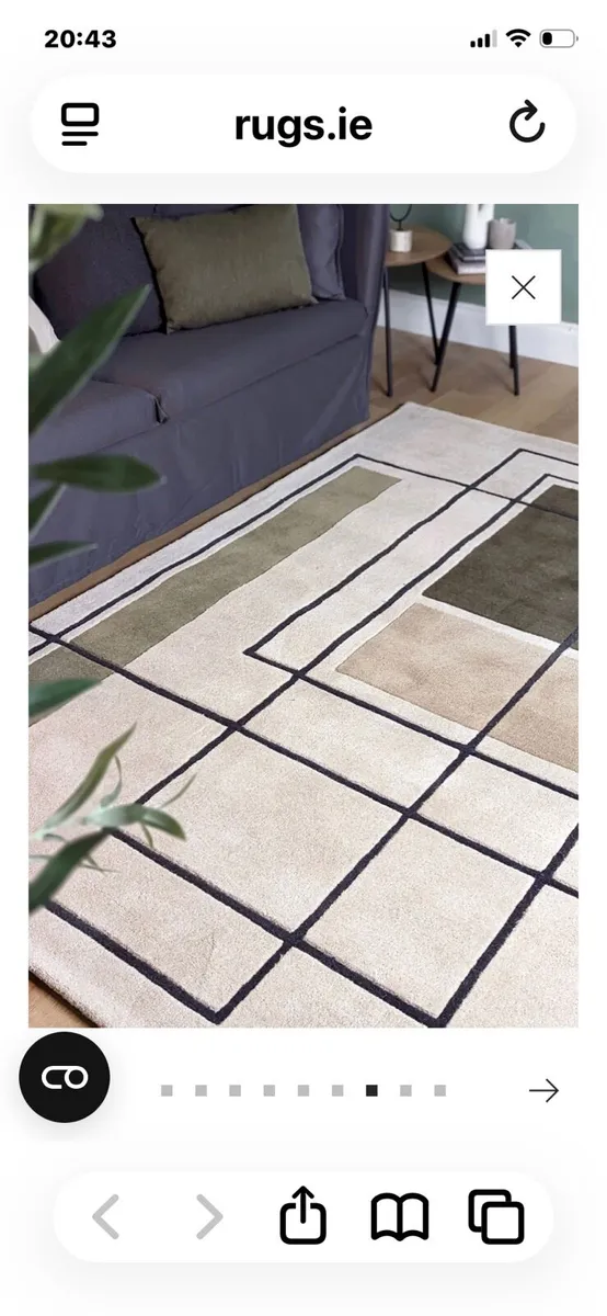 Reef Outline Khaki Rug - Image 1