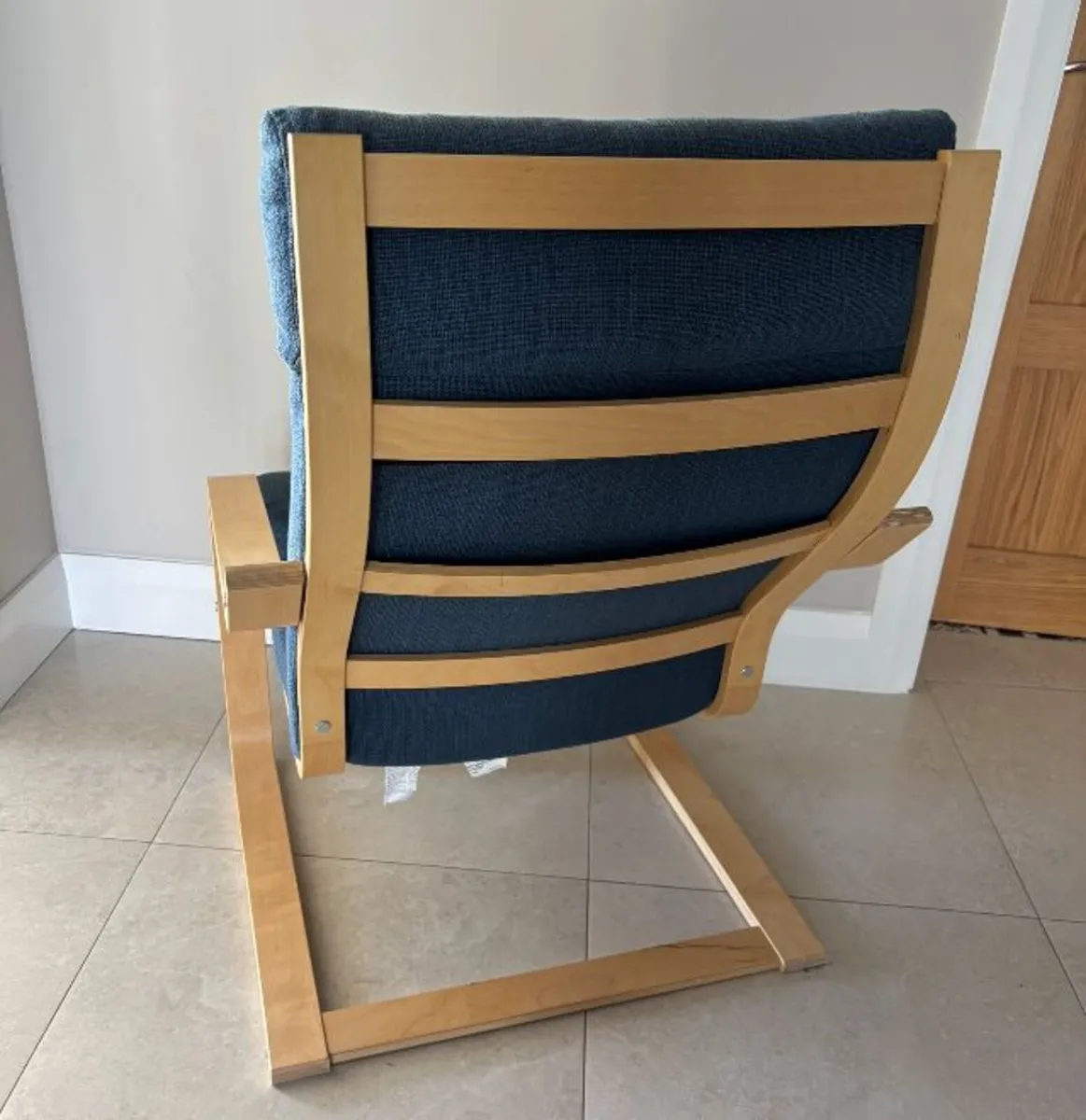 Ikea rocking armchair and footstool (Poang) - Image 2