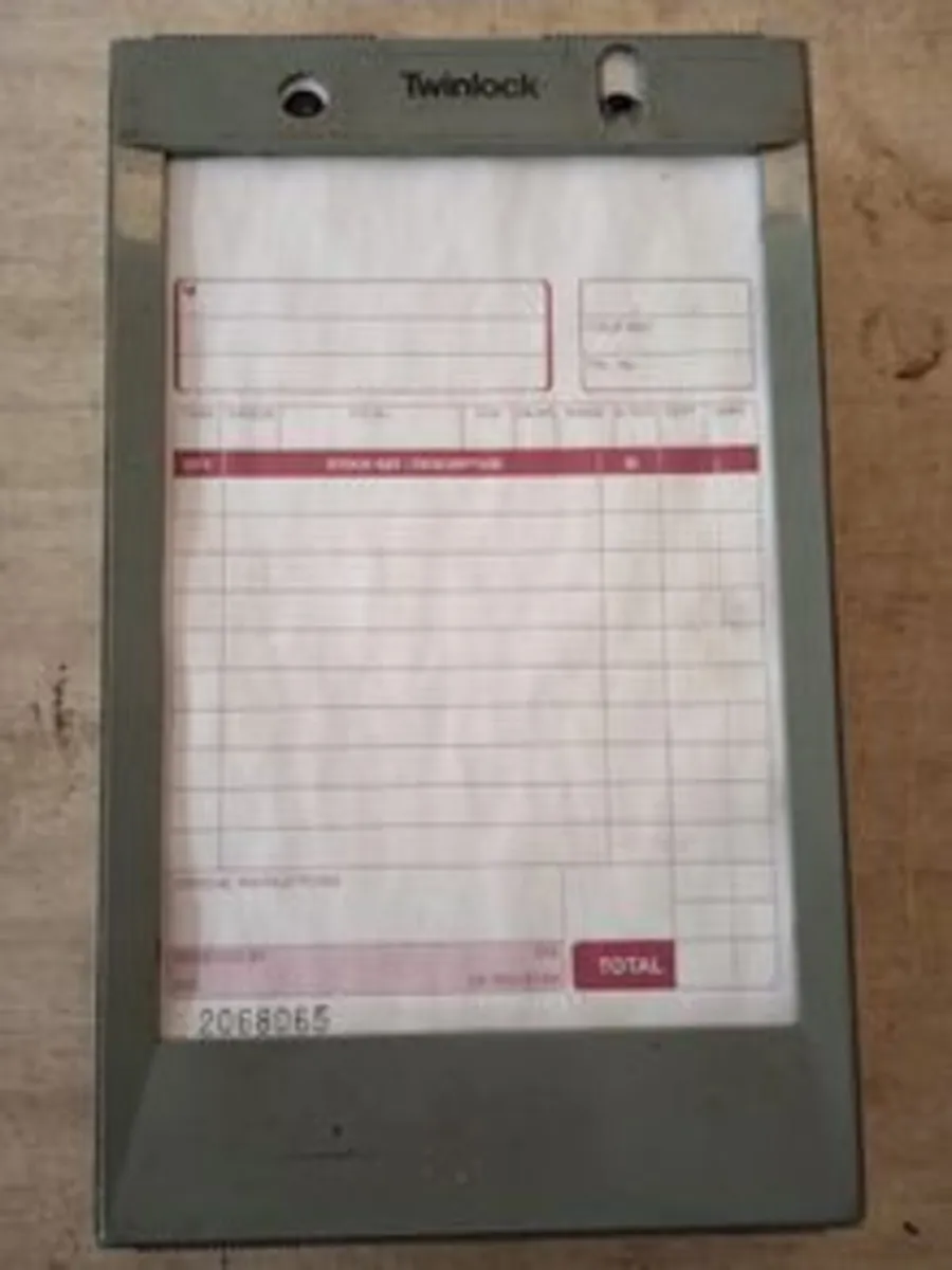 Twinlock receipt machine
