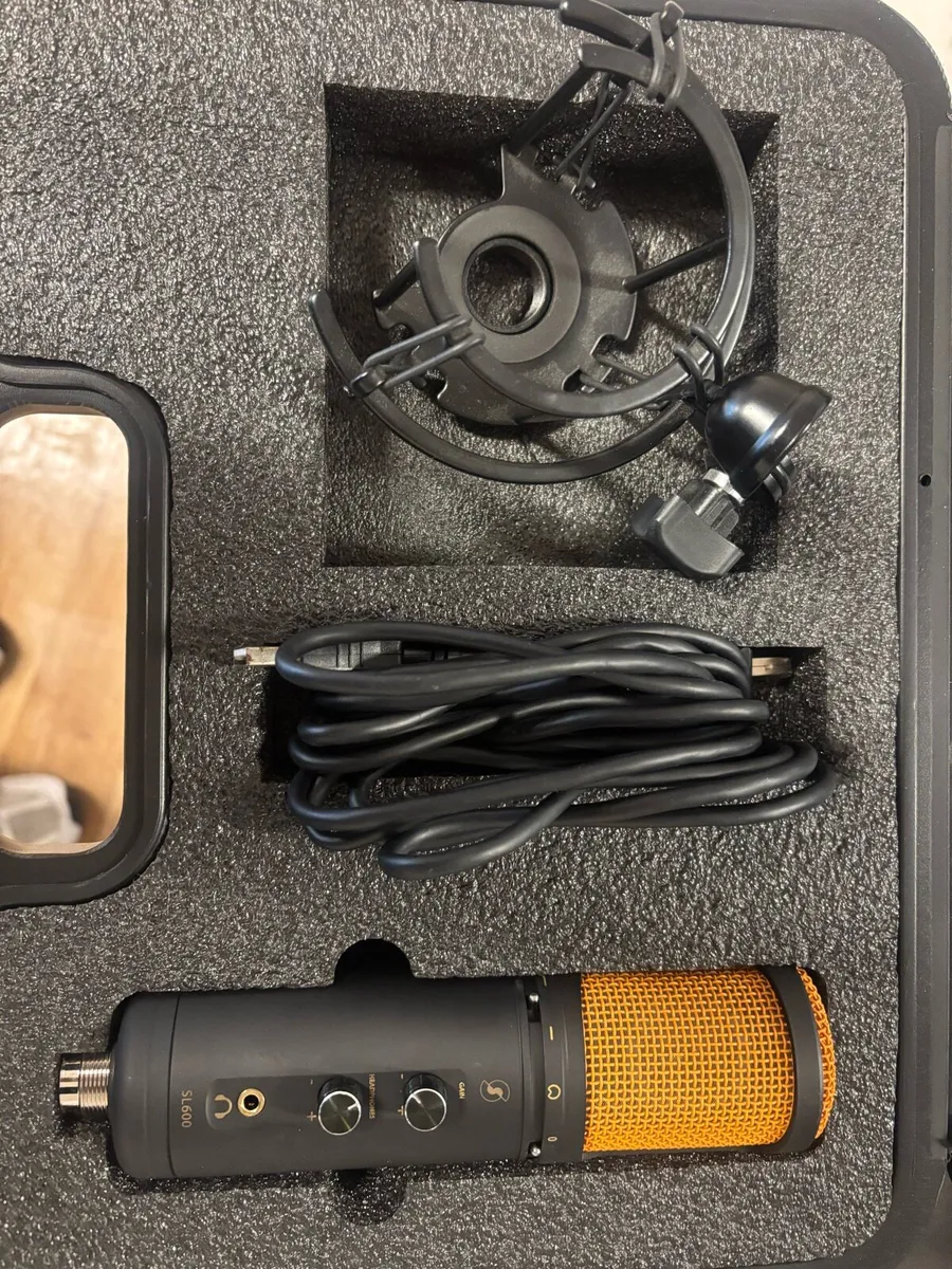 SL600 condesender usb microphone with live monitor - Image 2
