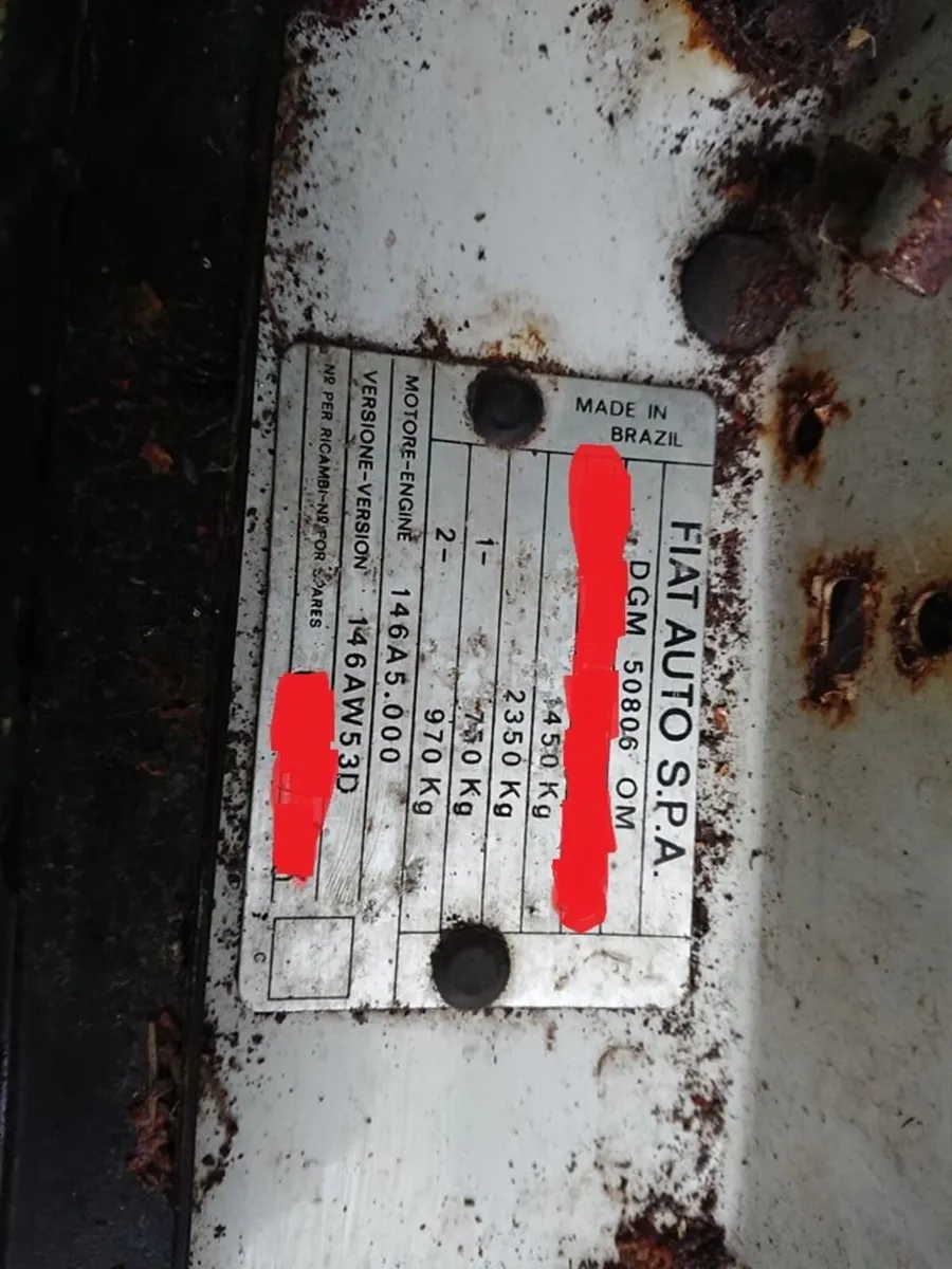 Fiat Fiorino 1989 1372cc engine - Image 2