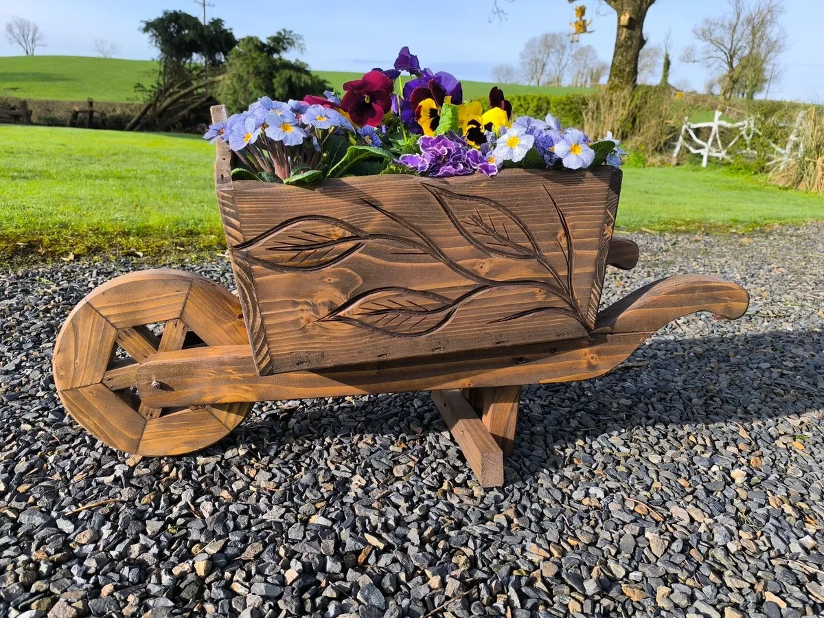 Garden wheelbarrow planter - Image 1