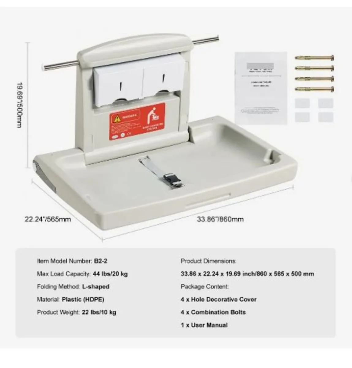 Wall-Mounted Baby Changing Station - Image 2
