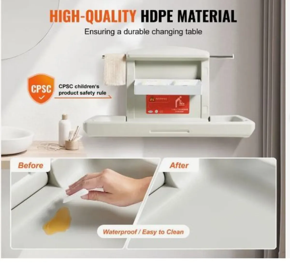 Wall-Mounted Baby Changing Station - Image 3