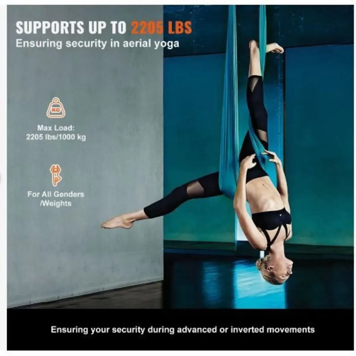 Aerial Yoga Hammock & Swing, 5.5 Yards - Image 3