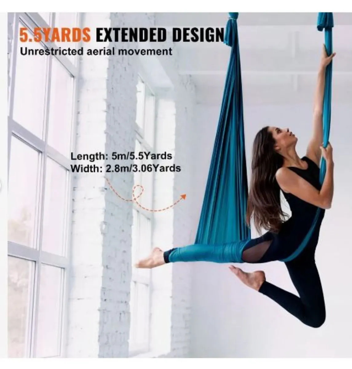 Aerial Yoga Hammock & Swing, 5.5 Yards - Image 4