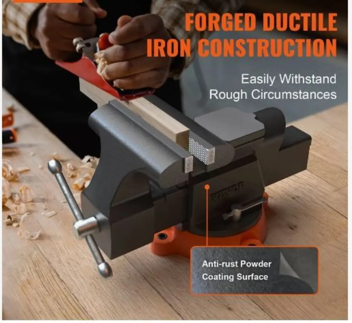 Bench Vise Jaw Width 15.2 cm - Image 3