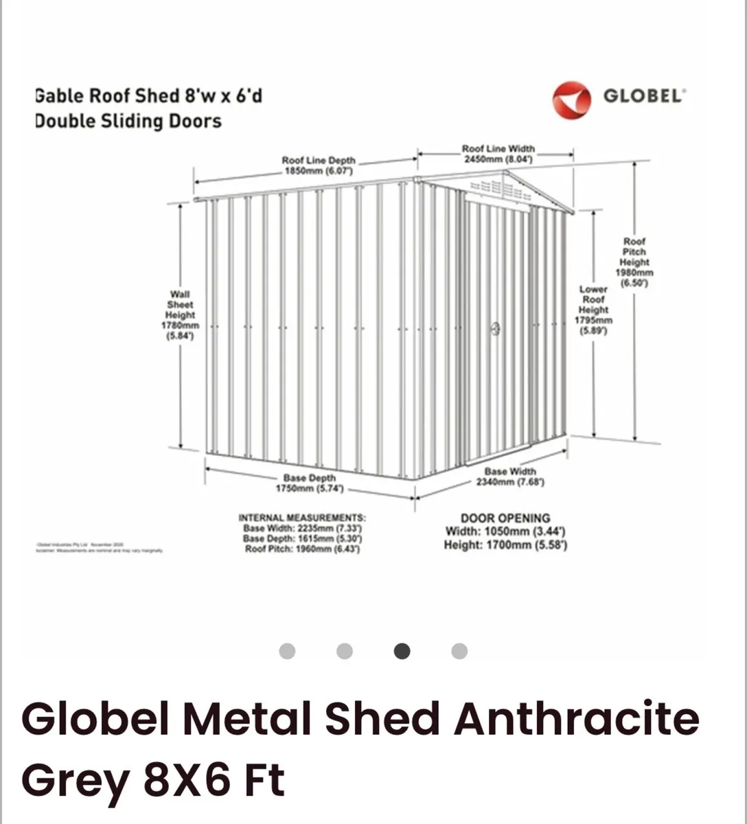 Metal Shed 8 x 6 ft - Image 2