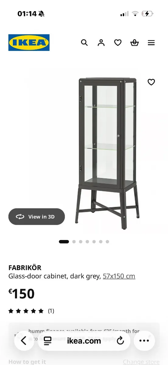 Glass Door Cabinet - Image 1