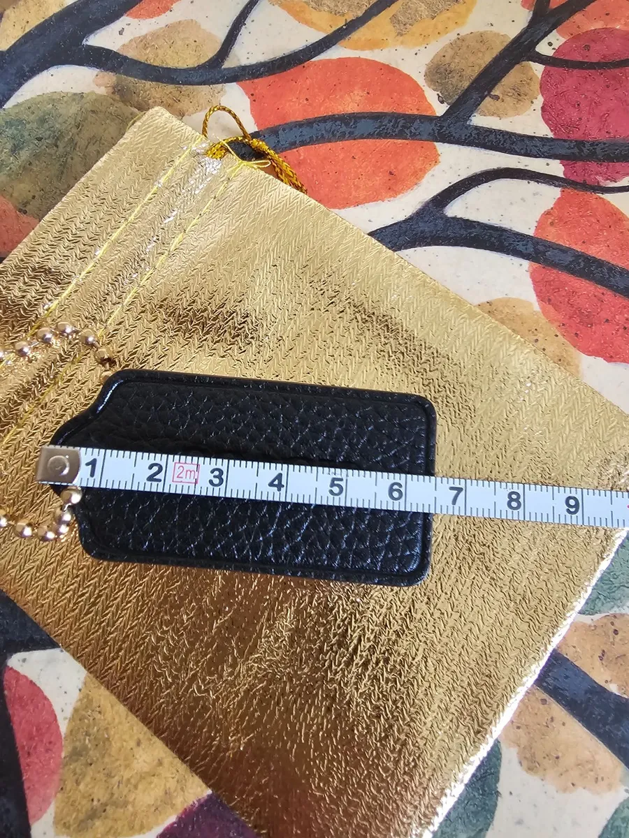 Coach Black Leather Bag Tag / Authentic / NEW - Image 3