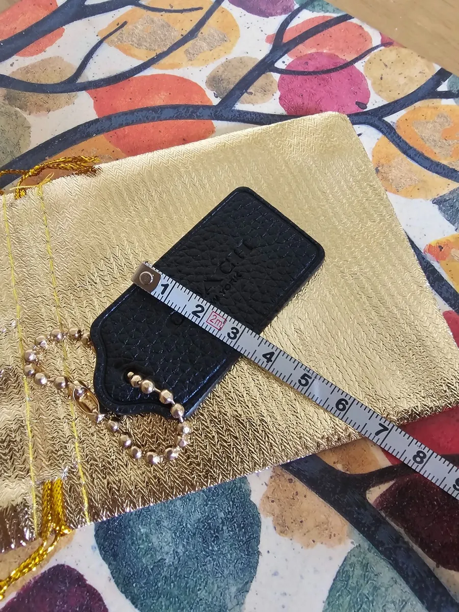 Coach Black Leather Bag Tag / Authentic / NEW - Image 4