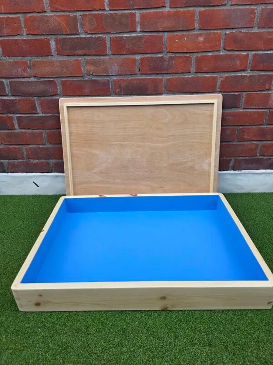 Theraupetic wooden tray with lid - Image 2