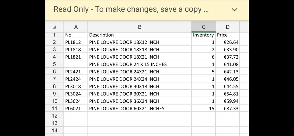 Solid Pine Louvre Doors - Image 3