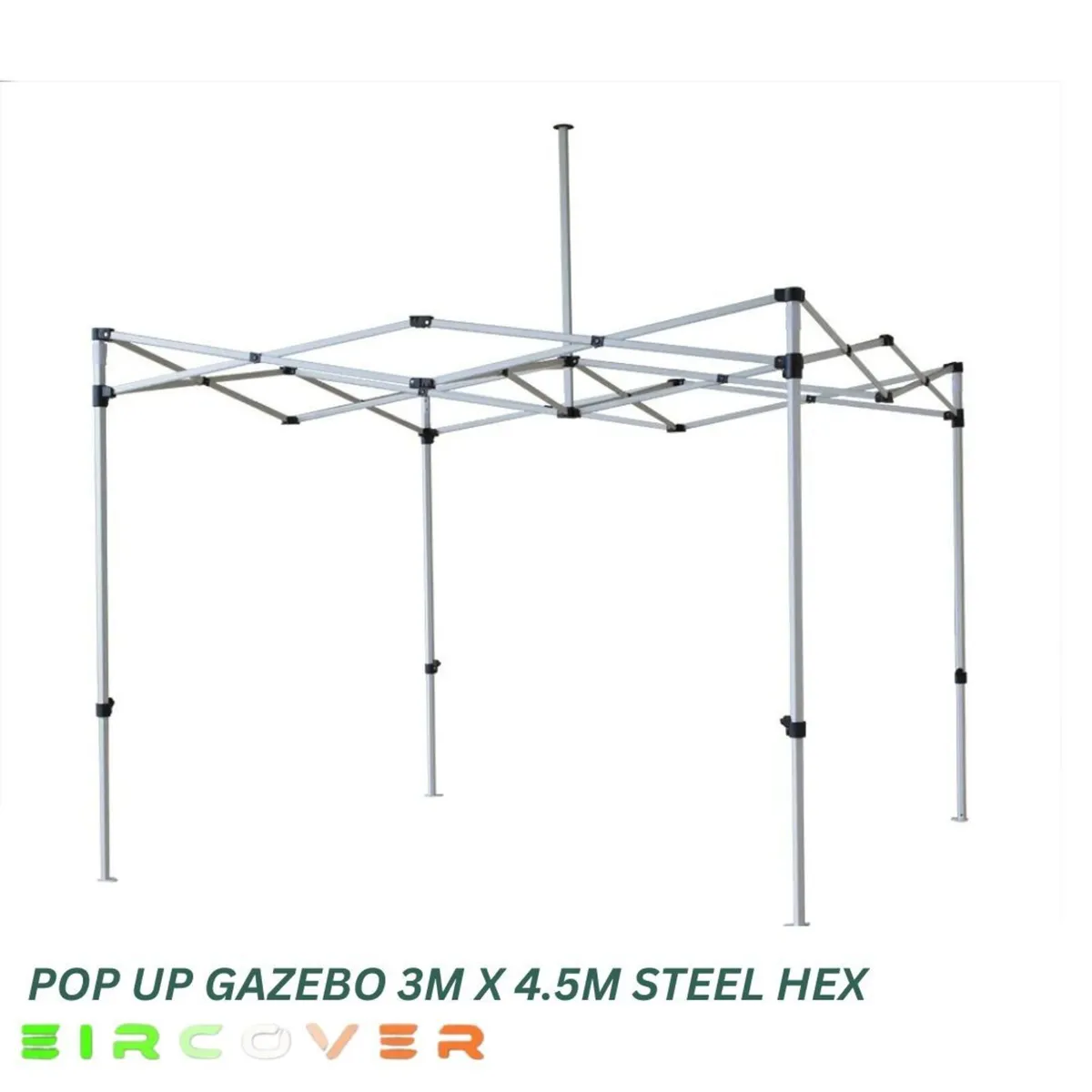 Heavy Duty Pop Up Gazebo Steel 40mm Hex 3m x 4.5m - Image 4